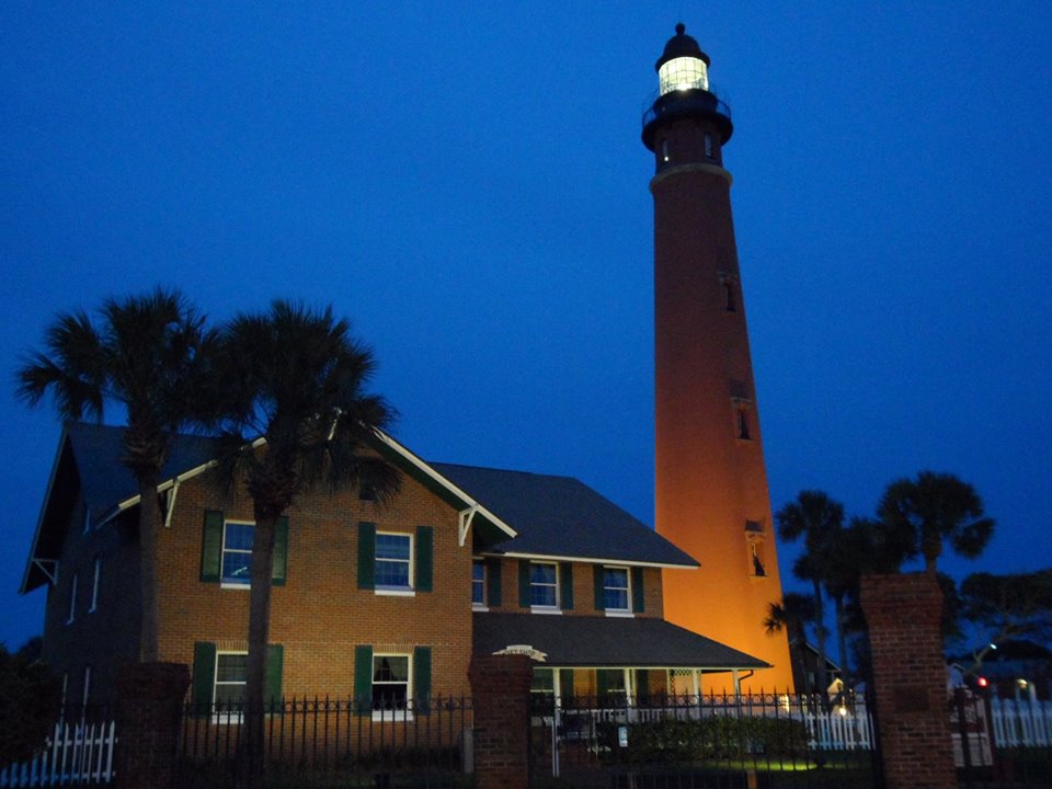 lighthouse in the dark