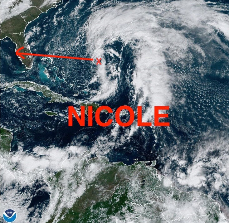 subtropical storm Nicole