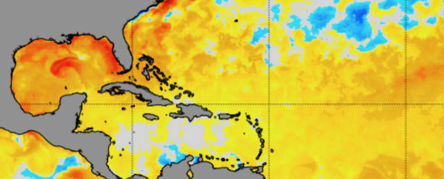 Gulf of Mexico sea surface temperatures March 29, 2023