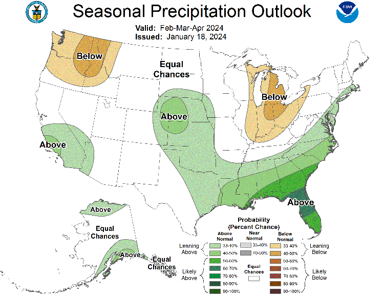 seasonal precipitation outlook - winter 2024